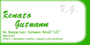 renato gutmann business card